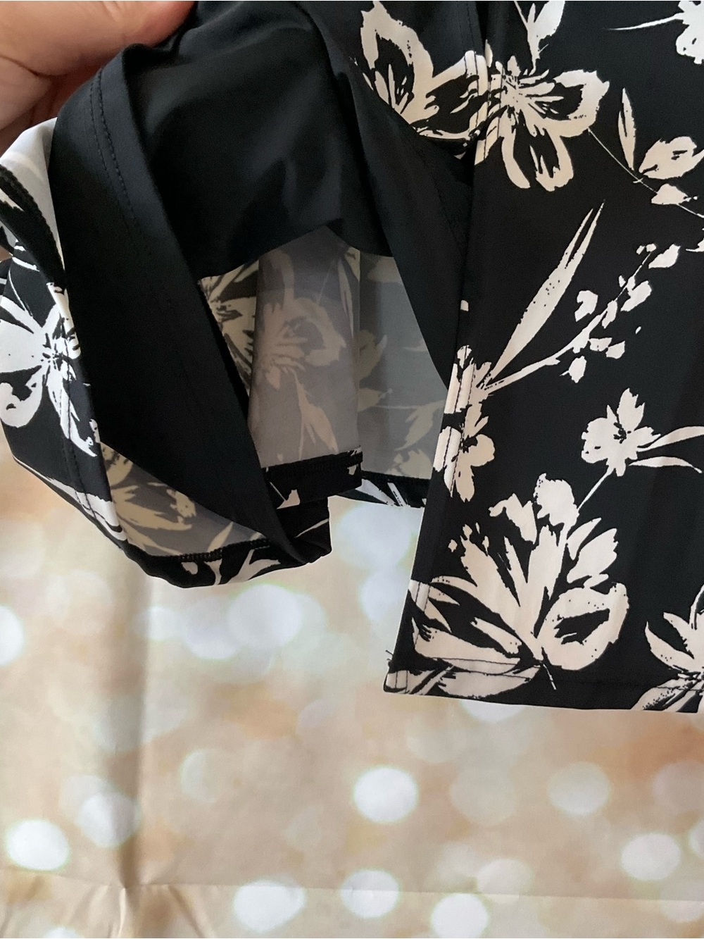 Swimsuit for All Black and White Floral Swim Top NWOT - Picture 4 of 6